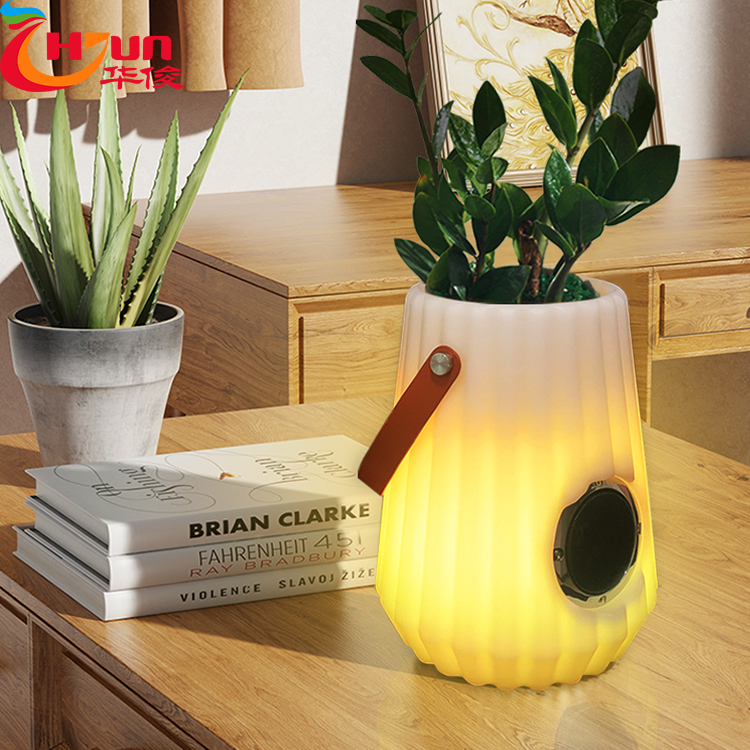 China Cheap price Smart Lamp With Speaker Bluetooth - Music Flower Pot Bluetooth Speaker Customized Logo-Huajun – Huajun