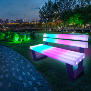 Simple LED Garden Bench lighting Factory Direct Sale-Huajun