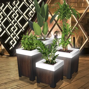 Garden Glow Flower Pot Luxury Night Lights solar Factory | Huajun