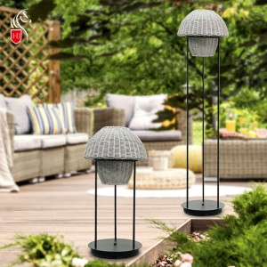 Natural Rattan Outdoor Solar Garden Light China Manufacturers |Huajun