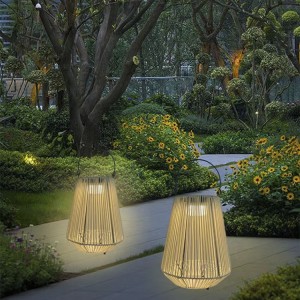 Rattan Solar Garden Lights Waterproof Wholesale | Huajun