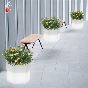 Led Light up Flower Pots Factory Quick Delivery | HUAJUN