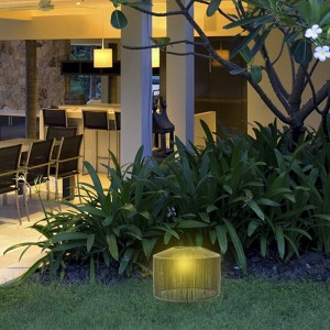 Rattan Solar Floor Lamp Factory Price | HUAJUN