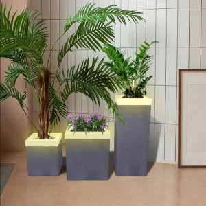 Solar Lights Planters Outdoor Wholesale|Huanjun