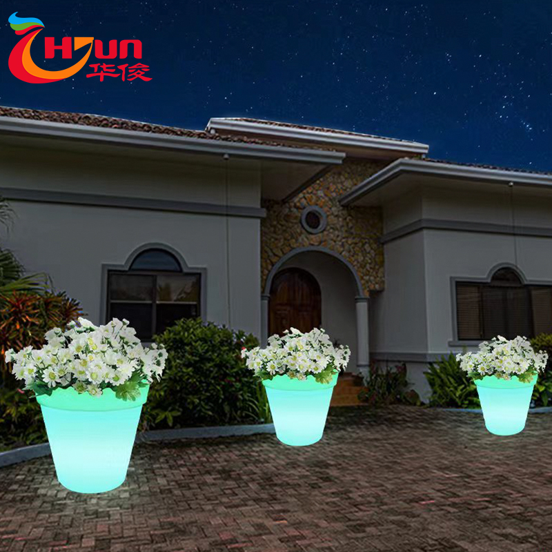 Top Suppliers Outdoor Led Garden Light Factory - Led Flower Pot Modern Smart Lights Factory OEM-Huajun – Huajun